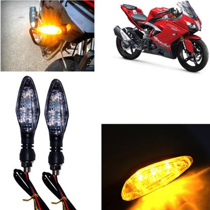 Pious Front, Rear, Side LED Indicator Light for TVS Universal For Bike