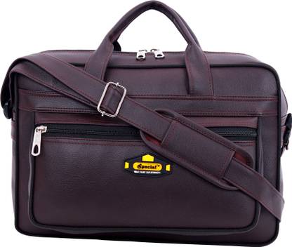 SPECIAL Office Bag for Men & Women, Brown Messenger Waterproof Laptop Bags Made in India Waterproof Messenger Bag