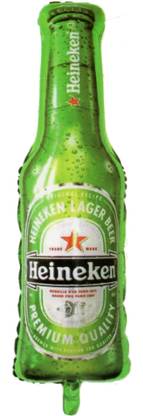 Party Pack Printed Heineken Bottle Shape Theme foil balloon for birthday , Baby Shower Decoration Balloon