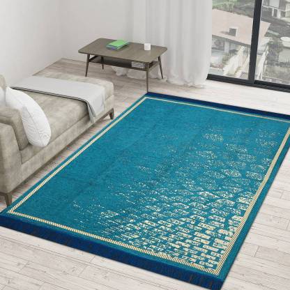 mariya 5 ft  X 7 ft Velvet Carpet