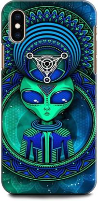KEYCENT Back Cover for APPLE iPhone X PSYCHEDELIC ART, TRIPPY, ALIEN, ABSTRACT, TEXTURE