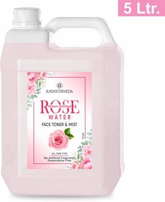 KAYAYURVEDA 100% Pure Rose Water (Gulab Jal) for Face & Skin Care Face Wash