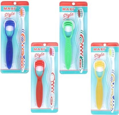 Maxi Style Toothbrush & Tongue Cleaner-Oral Hygiene Kit