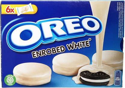 OREO Enrobed White Chocolate Cookies 246 g - Pack of 1 Cream Filled Biscuit