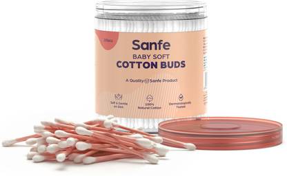 Sanfe Baby Soft Cotton Buds|For Ear & Nose Cleansing & eyes | For Spot treatment