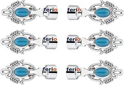 Ferio Silver Curtain Knobs Metal