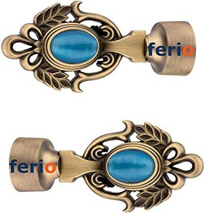 Ferio Gold Curtain Knobs Metal