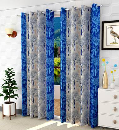 Panipat Textile Hub 213 cm (7 ft) पर्दा (2  का पैक)