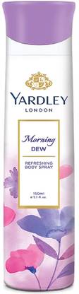 YARDLEY morning dew deo 150ml pack f 1 Deodorant Spray  -  For Women