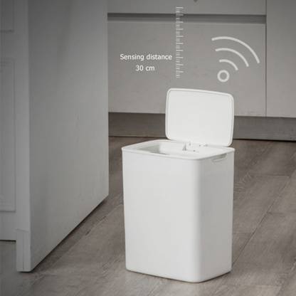 JiffyLiving Automatic Sensor dustbin for Home, Office Plastic Smart bin with lid Plastic Dustbin