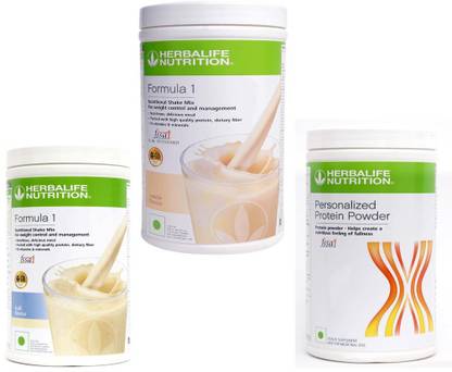 Herbalife Nutrition FORMULA-1SHAKE KULFI-500g+VANILLA-500g+PROTEIN POWDER -400 Protein Shake