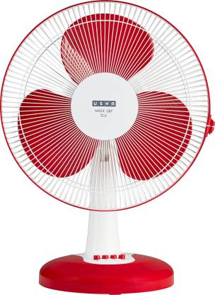 USHA Mist Air Icy 400 mm Silent Operation 3 Blade Table Fan