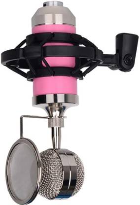 Cezo BM-3000 Professional Condenser Microphone Bundle With 3.5 mm Jack - Pink Microphone