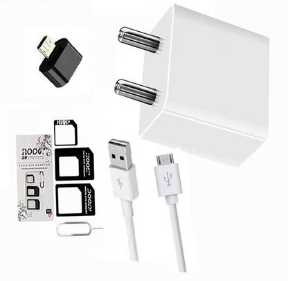 Rv Praman Wall Charger Accessory Combo for Mobile Charger V8 Micro USB Type Nokia 5310 (2020) Galaxy A10 2.5 A