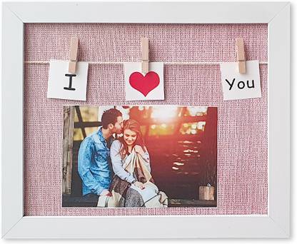 Art Street Hanging Photo Frame Horizontal Rectangle White Photo Frames