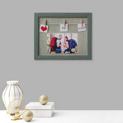 Art Street Hanging Photo Frame Horizontal Rectangle Green Photo Frames
