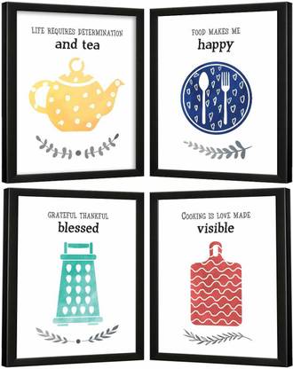 Chaka Chaundh - Dining Quotes Frame - Dining Table Quotes Frame - Quotes Frames for Dining Room - Dining Hall Quotes Paper Print