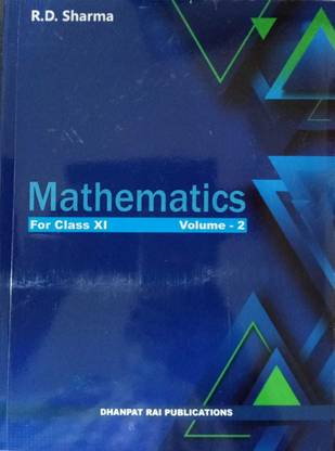 R.D Sharma Mathematics Volume-2 For Class XI