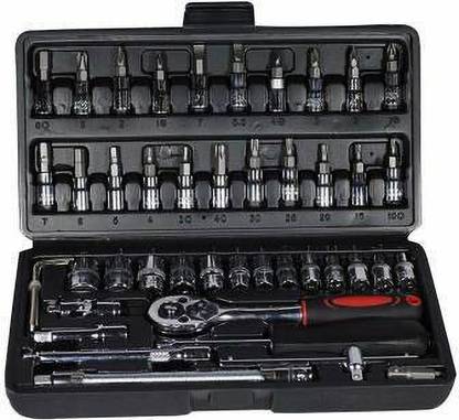 VERAT 46 in 1 Pcs Tool Kit & Screwdriver and Socket Set Standard Screwdriver Set