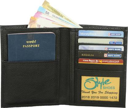 Style 98 Travel/Fashion� Genuine Leather Passport Cover for Men & Women 10 Card Holder