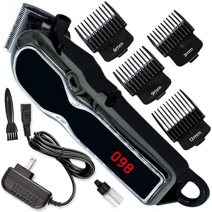 POSBM AC-DC Waterproof Rechargeable Beard Mustache Trimmer High Power Hair Clipper 911 Fully Waterproof Trimmer 120 min  Runtime 4 Length Settings
