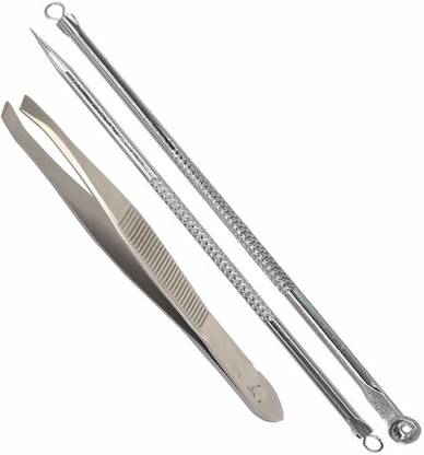 Zhunmun Professional Slant Tip Tweezer & Blackhead Remover Needles for Blackhead