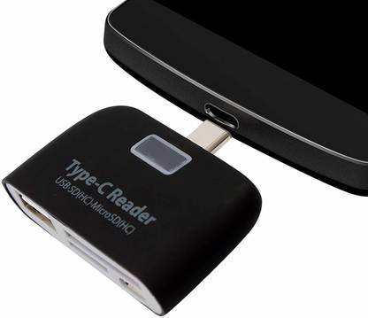 play run ™USB 3.1 Type C USB C OTG Micro SD TF Card Reader USB Type C 3-in-1 USB OTG/TF/SD Smart Card Reader for all Type C Card Reader
