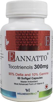 Asterveda E-Annatto Tocotrienols Deltagold, Vitamin E, Tocopherol Free, Immune Support