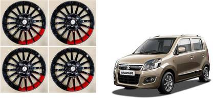 AUTO MART CAMRY RED STRIP Wheel Cover For Maruti WagonR