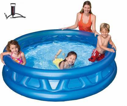 Kreative Marche Summer Special Inflatable Kid Swimming Pool with Air Pump, Bath tub,