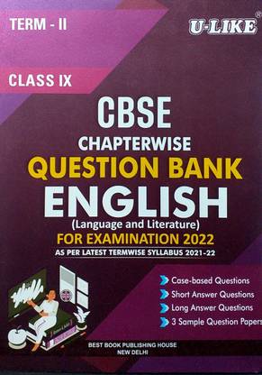 U Like Class 9 CBSE Chapterwise Question Bank English (Language And Literature) Term 2 For Examination 2022 As Per Latest Termwise Syllabus 2021 - 22