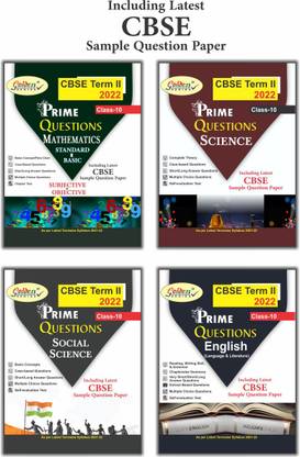 CBSE Question Bank 2022 Class 10, Golden Series CBSE Term II Chapter-Wise Question Banks Class 10 Mathematics + Science + Social Science + English Language & Literature For Term 2 Board Exams 2022 Are Strictly As Per The Term 2 Syllabus For Board 2022 Exams ( March-April ) CBSE Term II Question Banks Class 10 For Term 2 Board Exams 2022 Includes Questions Of The Both - Objective & Subjective Types Questions