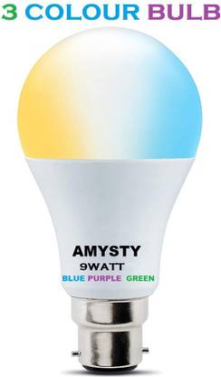 AMYSTY 9 W Basic Round B22 LED Bulb