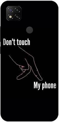 प्रिंटलैडर Back Cover Redmi 9 Active Don’T Touch My Phone Attitude Quotes Printed Cover के लिए