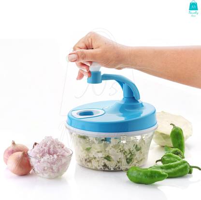 Novelty Store Manual Food Processor 11 in 1 Chopper, Slicer, Grater, Veggie Cutter, Atta/Dough Maker Has Gear Knobs for Maximum Efficiency Vegetable & Fruit Chopper
