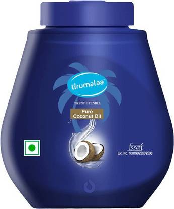 TIRUMALAA pure coconut oil 500ml Coconut Oil Plastic Bottle