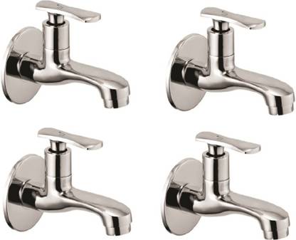 RJI SS-EV-1001-04 Brass Bib Cock Faucet chrome finish Bathroom,Kitchen Tap Toti(4 Pcs) Bib Tap Faucet