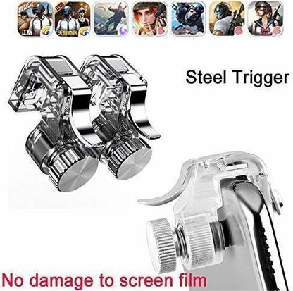 Triangle Ant Steel Trigger with Soft Pad for High Performance Gaming PUBG COD FreeFire  Gaming Accessory Kit
