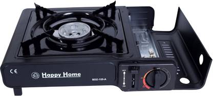 QXORE Picnic & Portable Gas Stove Burner and Camping Stove Stainless Steel Manual Butane Gas Stove