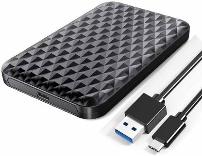 SINGING NOISE 2.5 External Hard Drive Enclosure, SATA III to USB Type C for HDD/SSD 2.5 inch HDD Enclosure