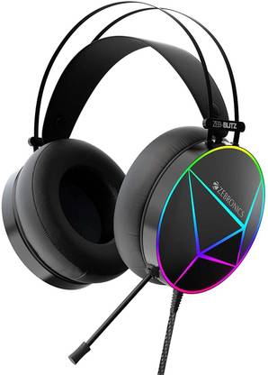 ZEBRONICS Zeb-Blitz Dolby Atmos Premium Headphone, 7.1 Surround Sound,RGB, 2.4Mtr USB Wired Gaming