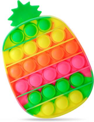 spartan kids Pineapple Pop It Fidget Toy with Pure Silicon, Push Pop Bubble Fidget Toy