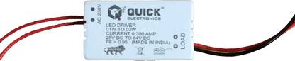 Quick Electronics 1w To 3w 300mA LED Driver for LED Panel Lights Pack of 1 LED Driver