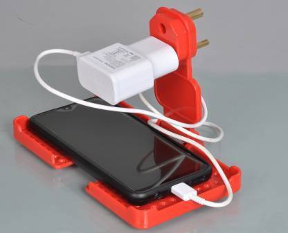 Simax Multiuse Charging Pad/ Mobile Holder Color - Red Charging Pad