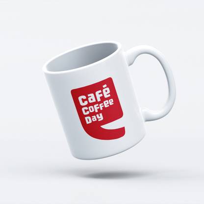 Digital art White Gloss finish Cafe Coffee Day Ceramic Coffee Mug