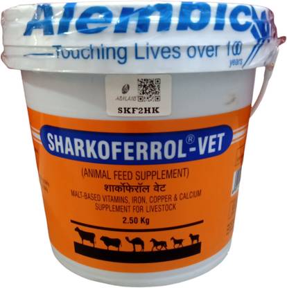 ADILAID Sharkoferral Malt Based Vitamins, Iron Copper & Calcium Supplement for livestock Pet Health Supplements