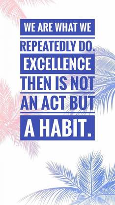 Aristotle Quote Excellence Matte Finish Poster Paper Print
