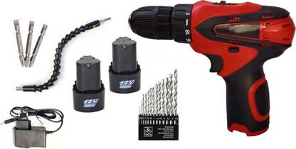 Mass Pro 12V Multi functional Cordless Screwdriver Drill Rechargeable With Attachments CD_10 Cordless Drill