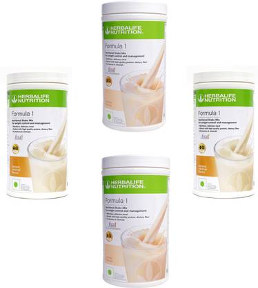 HERBALIFE Formula 1 Shake Vanilla & Banana Caramel Flavor 4 PIECES Protein Shake