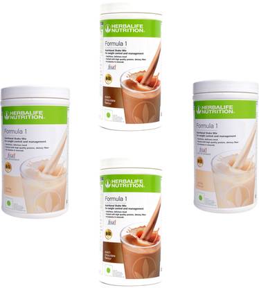 HERBALIFE Formula 1 Shake Chocolate & Vanilla Flavor 4 PIECES Protein Shake
